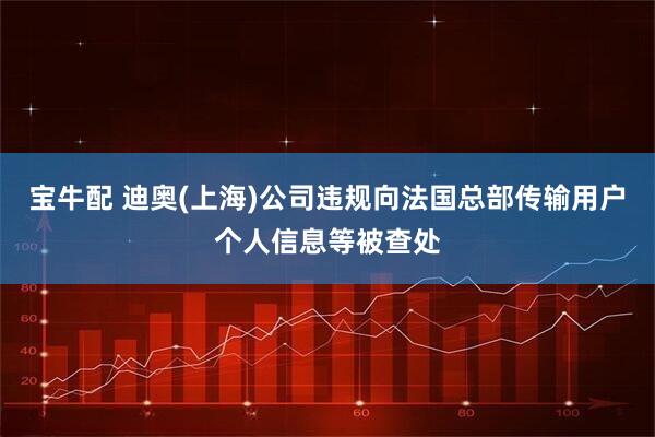 宝牛配 迪奥(上海)公司违规向法国总部传输用户个人信息等被查处